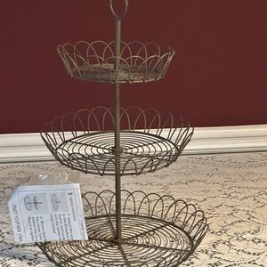 Three-Tier Rustic Fruit Basket